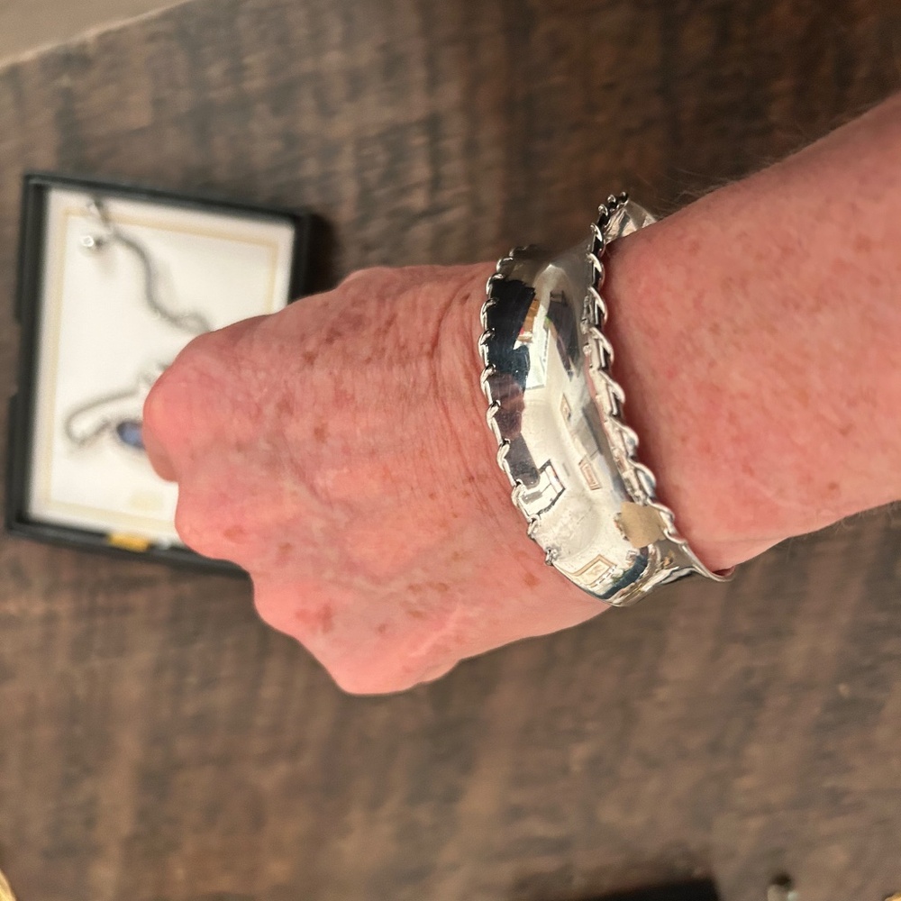 Solid Sterling Cuff Bracelet - image 5